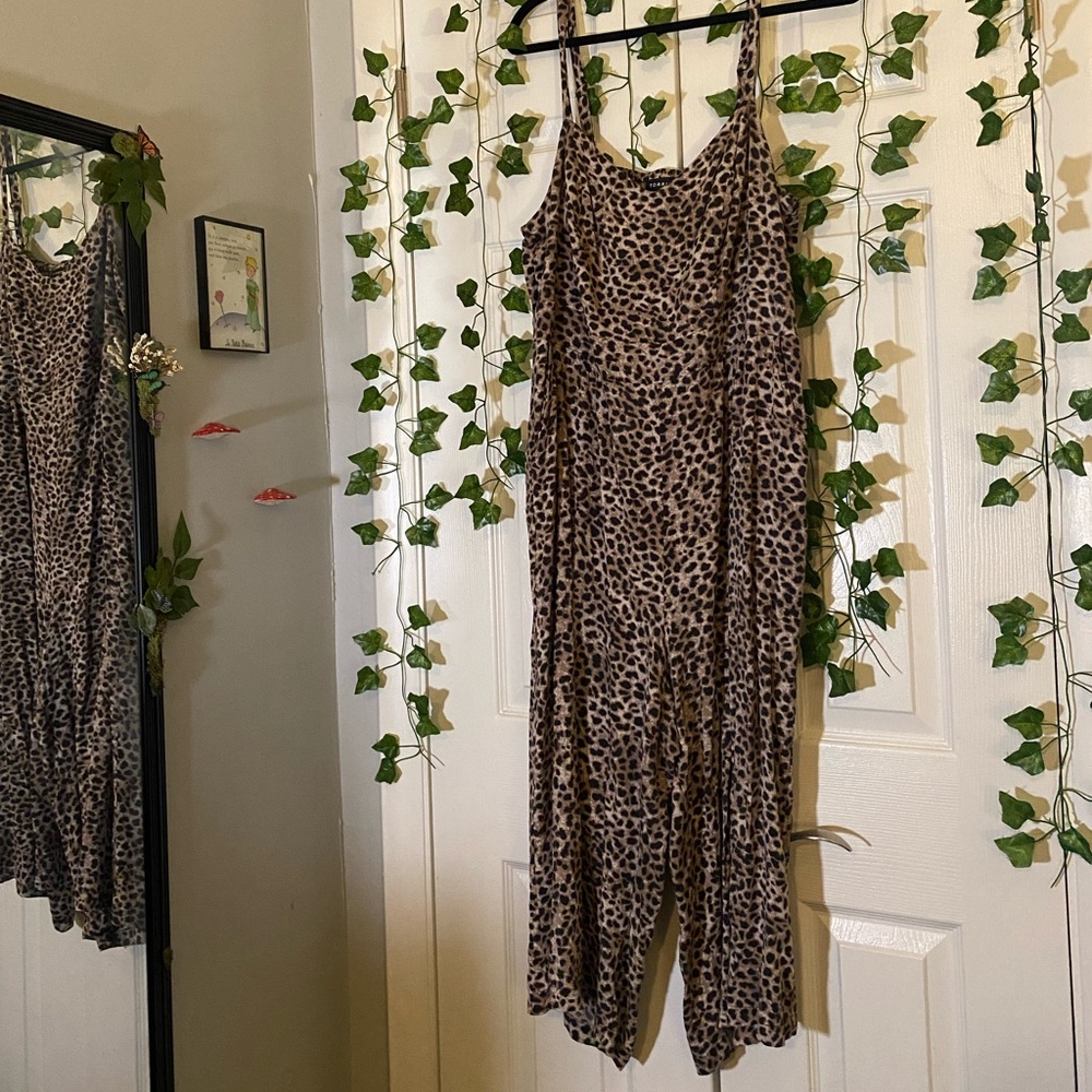 Torrid Leopard Print Jumpsuit